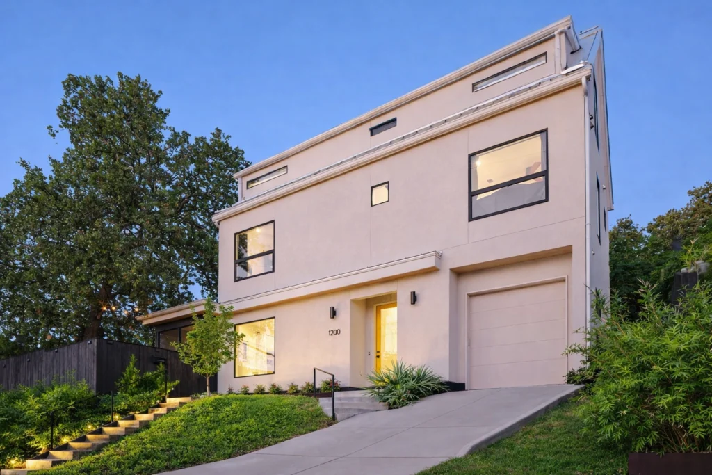 Contemporary luxury home build with minimalist architectural design