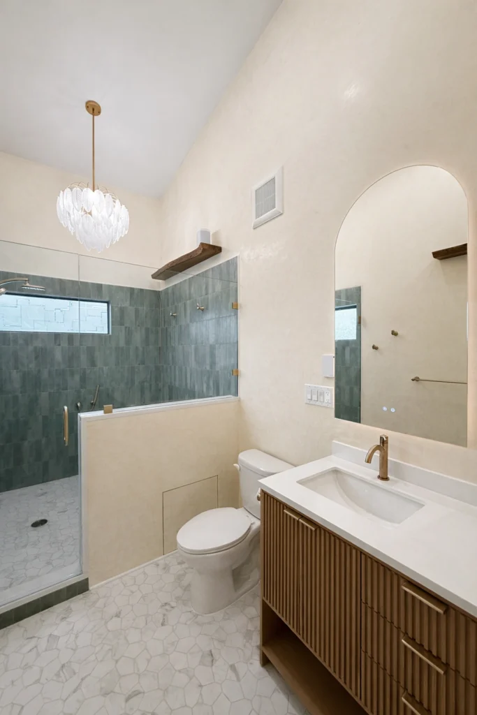 Modern bathroom renovation in Austin